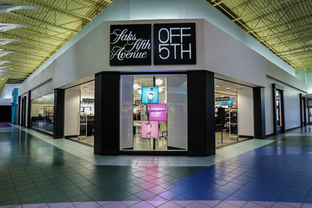 Saks Off 5th Post-Mounted Lightbox