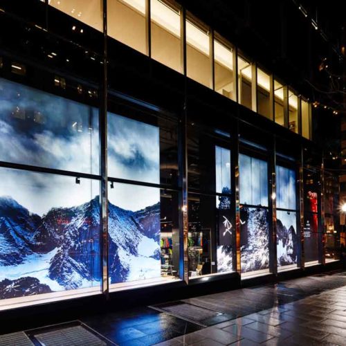 Arc’teryx Lightbox Wall Window Display