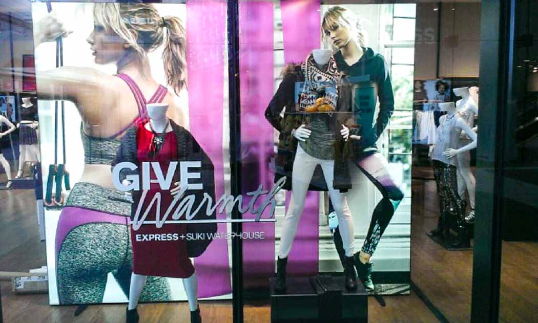 Express Lightbox Window Display