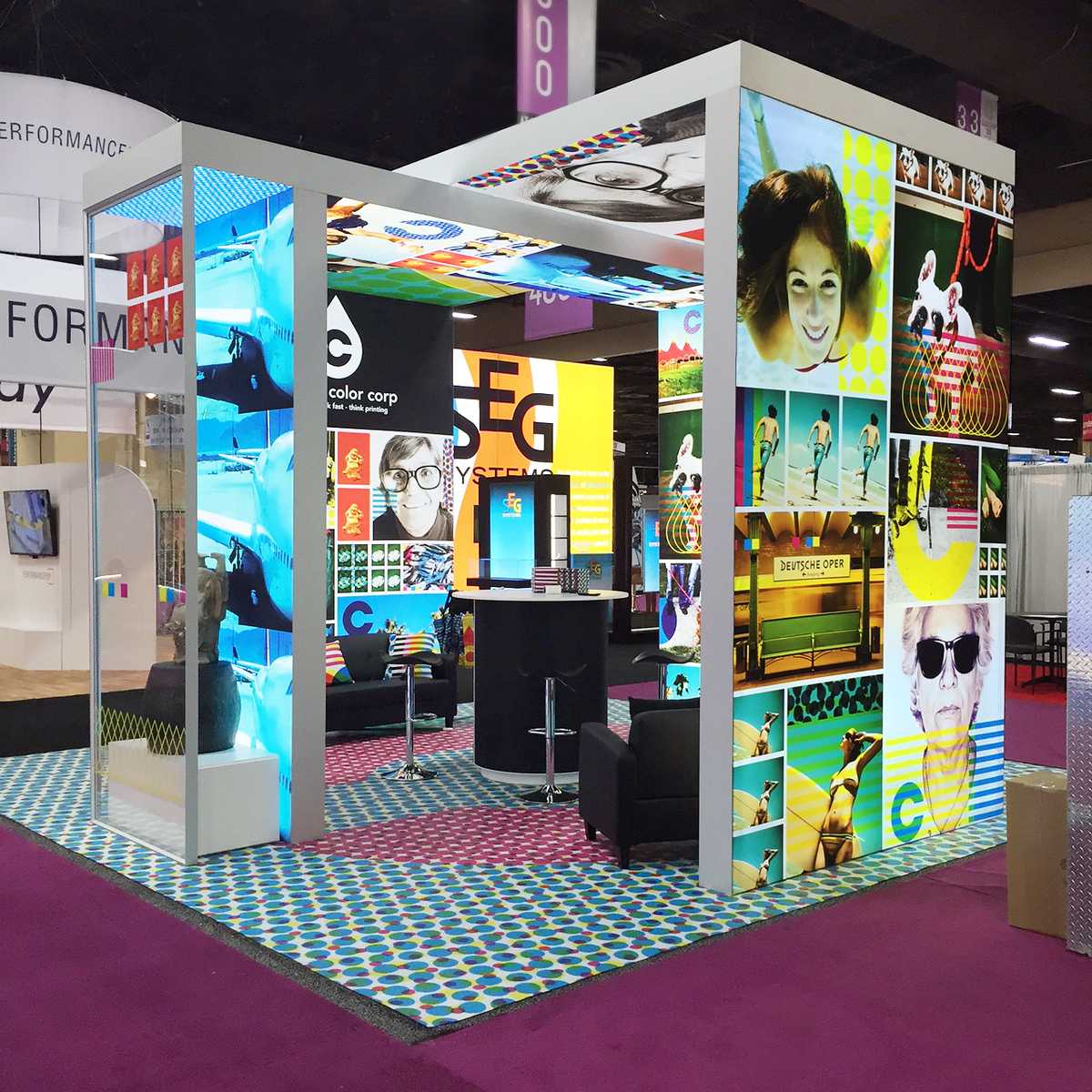 Custom Color SEG tradeshow Backlit-X3