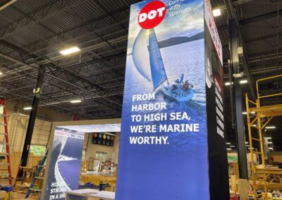 Floor-to-Ceiling Branding: Tradeshow Towers
