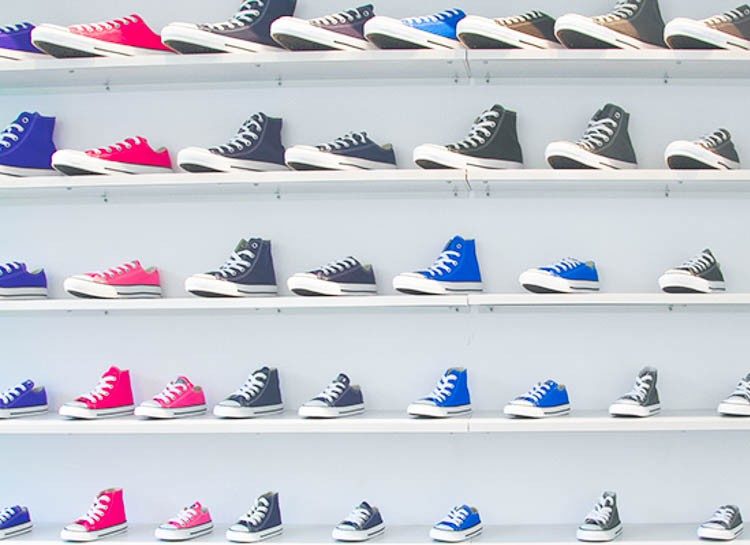 Converse Made By You Pop Up 13 Converse logo on store window
