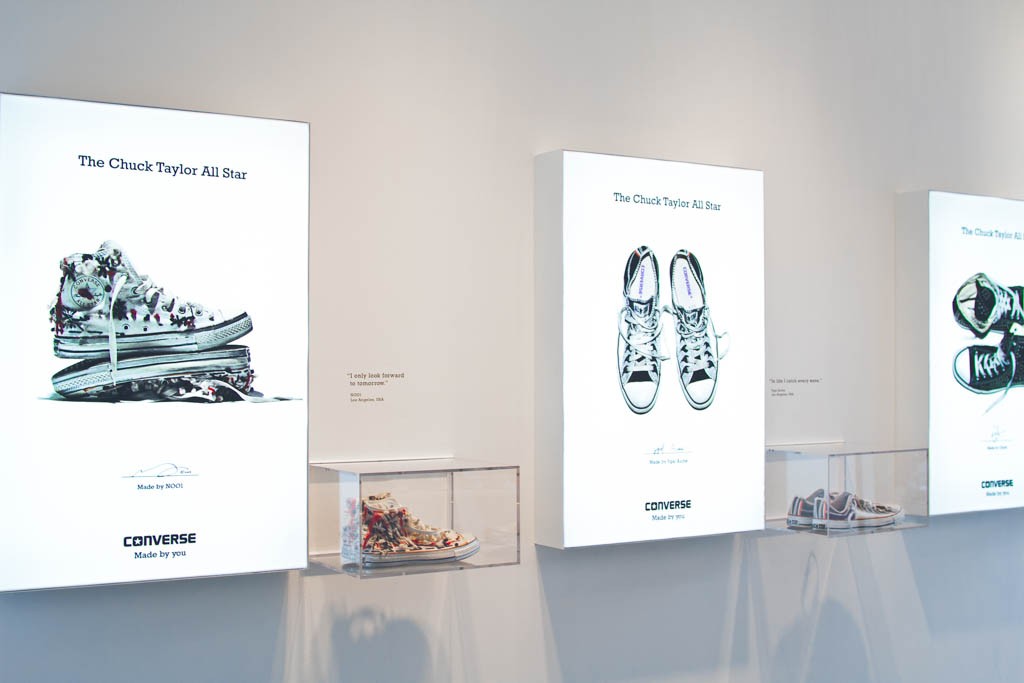 Converse Made By You Pop Up 7 Shoe display wall