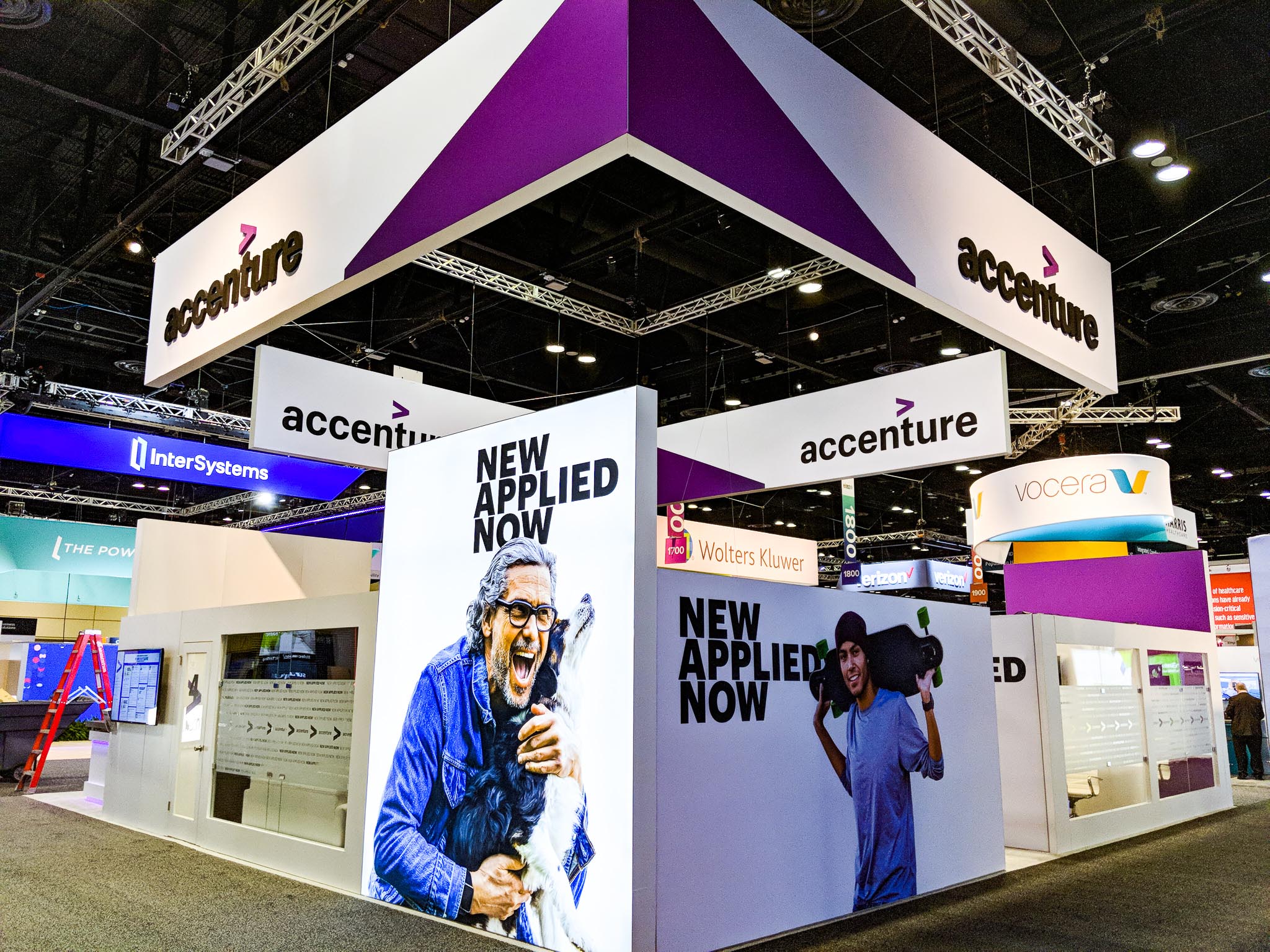 Accenture Tradeshow 3 custom lettering laid on table