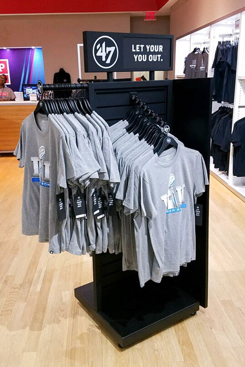 47 brand merchandise display merchandise display towers four-sided retail display option