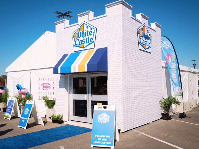 white castle custom shaped frames