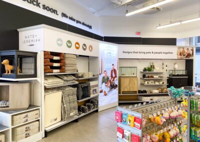 Double-Sided Retail Fixture and Endcap for PetSmart