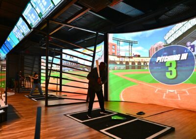 Curved SEG Frames for Home Run Dugout